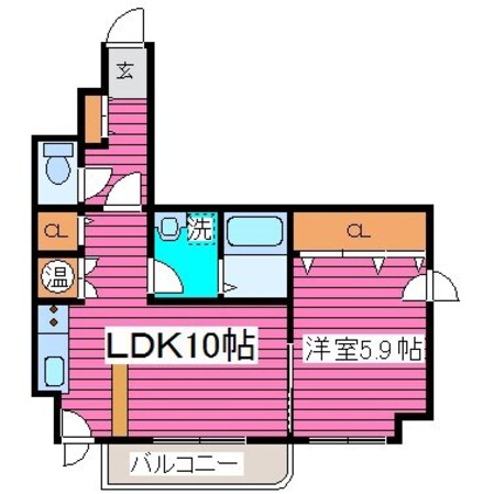 当別駅 徒歩5分 8階の物件間取画像